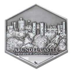 Arundel Castle - Sussex Mega Geocoin