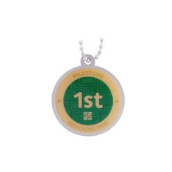 Milestone Geocoin and Tag Set - 1st Find - Image 2