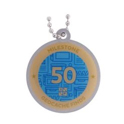Milestone Geocoin and Tag Set - 50 Finds - Image 2