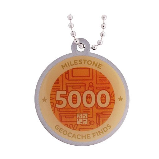 Milestone Geocoin and Tag Set - 5000 Finds - Image 2