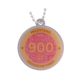 Milestone Geocoin and Tag Set - 900 Finds - Image 2
