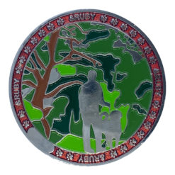 &Ruby Personal Geocoin - Silver - Image 2