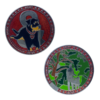 &Ruby Personal Geocoin - Silver