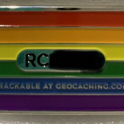 Rainbow Flag Geocoin - Silver RE - Image 3
