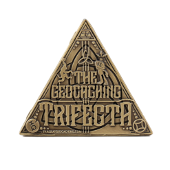 3D Trifecta Geocoin - Antique Bronze - Image 2