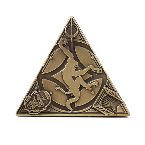 3D Trifecta Geocoin - Antique Bronze - Image 3