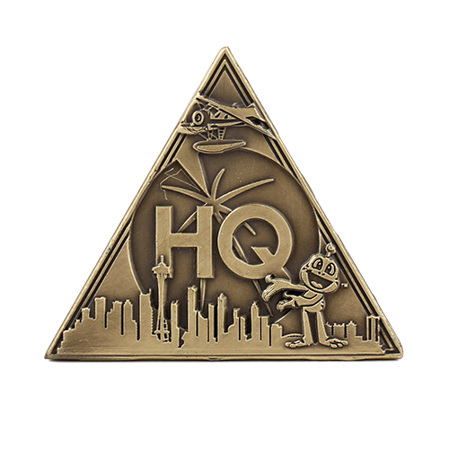 3D Trifecta Geocoin - Antique Bronze - Image 4