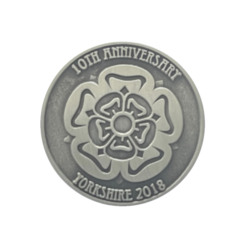 White Rose of Yorkshire Suncatcher Geocoin and Pin - Image 5