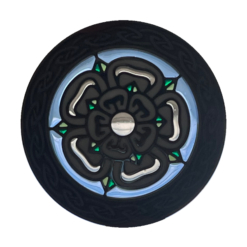 White Rose of Yorkshire Suncatcher Geocoin and Pin - Image 4