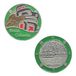 British Columbia Geocoin - Eagle (Not Trackable)