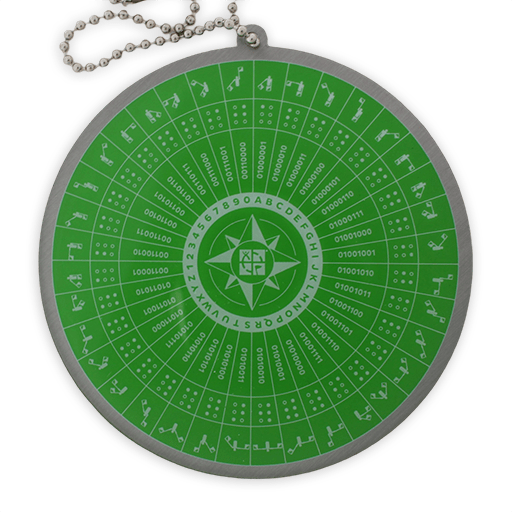 Puzzle Solving XL Travel Tag - Green