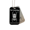 BLACK Geocaching QR Travel Bug® - Glow in the Dark