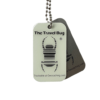 WHITE Geocaching QR Travel Bug® - Glow in the Dark