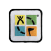 Geocaching Patch - Four Colour on White