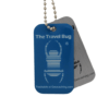 BLUE Geocaching QR Travel Bug® - Glow in the Dark