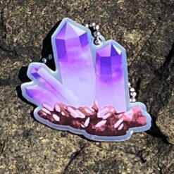 EarthCache™ Mineral Travel Tag - Amethyst Quartz - Image 2
