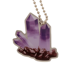 EarthCache™ Mineral Travel Tag - Amethyst Quartz