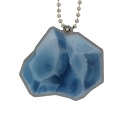 EarthCache™ Mineral Travel Tag - Blue Calcite
