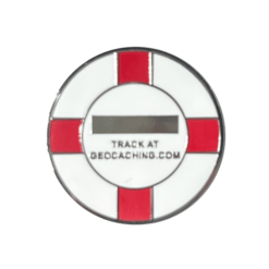 England Flag Micro Geocoin - Nickel - Image 3