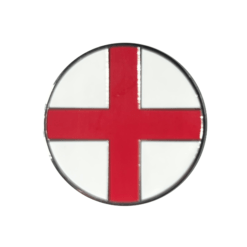England Flag Micro Geocoin - Nickel - Image 2