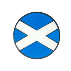 Scotland Flag Micro Geocoin - Black Nickel - Image 2