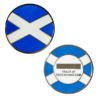 Scotland Flag Micro Geocoin - Gold
