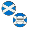 Scotland Flag Micro Geocoin - Nickel