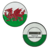 Wales Flag Micro Geocoin - Nickel