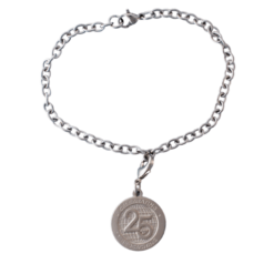 Nano Charm Bracelet with 25 Years of Geocaching charm