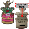 Celebrating 25 Years of Geocaching Trackable Tag - Custom Engraving