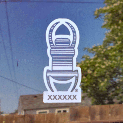 3" Geocaching Travel Bug® Reflective Decal - Image 2