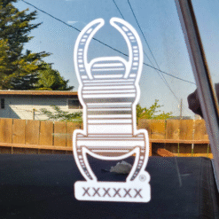 6" Geocaching Travel Bug® Reflective Decal - Image 2