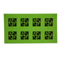 GREEN 3/4" x 3/4" Mini Square Sticker 8 pack