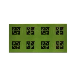 8 Pack: 1" Round Geocaching Logo Mini Sticker - Green/Black