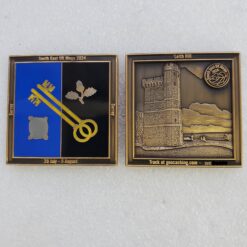 Leith Hill - South East UK Mega Geocoin - Antique Gold