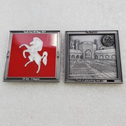 The Friars - South East UK Mega Geocoin - Antique Silver