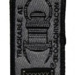 Geocaching Travel Bug® Patch - Charcoal