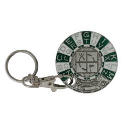 Rot13 Decoder Key Chain Geocoin - Antique Silver - Image 3