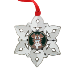 2025 Snowflake Ornament Geocoin - Tracker - Image 2