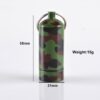 Camo Metal Bottom Screw Capsule with Keyring (Bison)