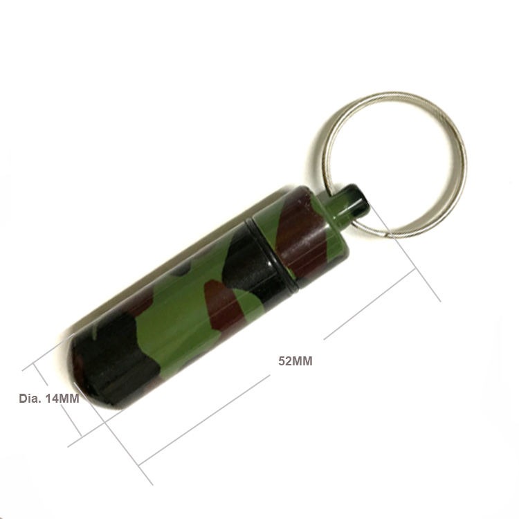 Camo Metal Capsule with Keyring (Bison) - Image 3