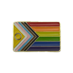 Global Inclusive Pride Flag Geocoin - Gold - Image 2