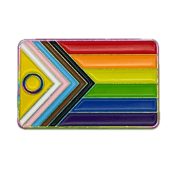 Global Inclusive Pride Flag Geocoin - Rainbow - Image 2