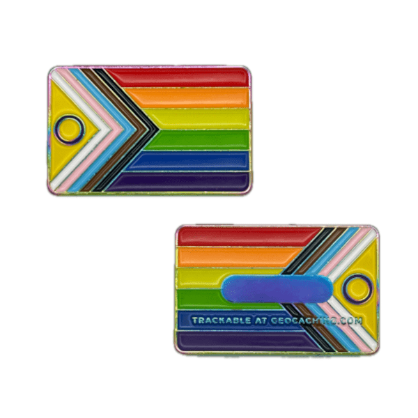 Global Inclusive Pride Flag Geocoin - Rainbow