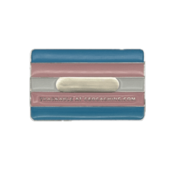Trans+ Pride Flag Geocoin - Silver - Image 3