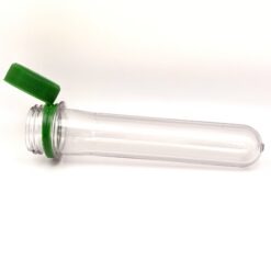 Clear PET Preform with Green Lid (12.6xØ2.3cm) - Image 6