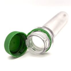 Clear PET Preform with Green Lid (12.6xØ2.3cm) - Image 5