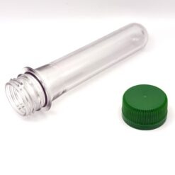 Clear PET Preform with Green Lid (12.6xØ2.3cm) - Image 4