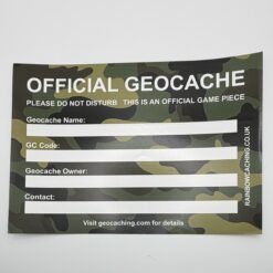 Extra Large Geocache Label (A5)