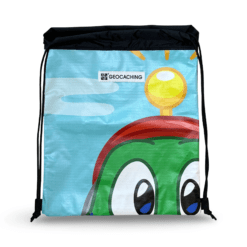 Upcycled Banner Cinch Bag - Image 2